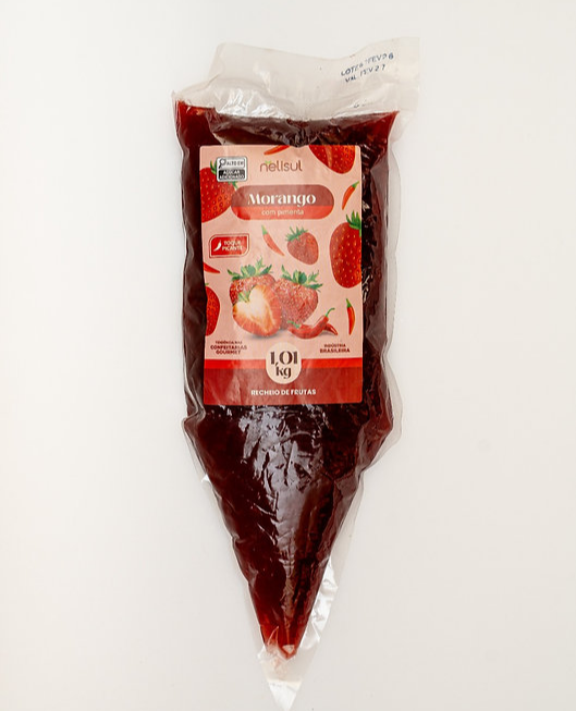 RECHEIO DE FRUTA MORANGO C/PIMENTA BISNAGA 1,01